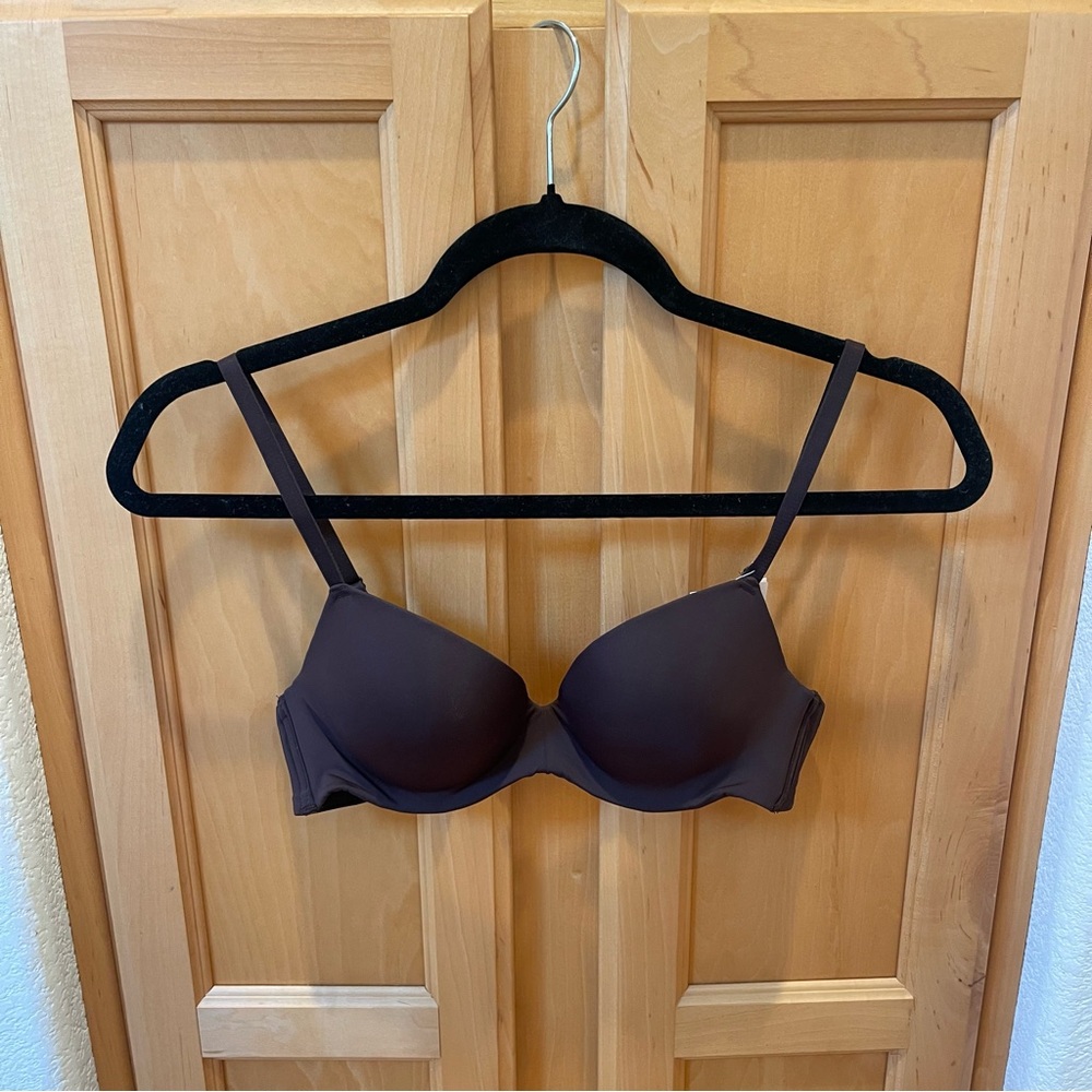 H&M Microfiber Brown Push-up Bra Size 34A Brand New